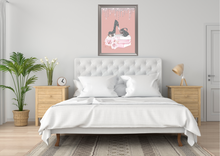 Load image into Gallery viewer, Glamorous Blush Pink Bedroom Glitter Fashion Books Print
