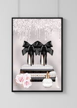 Load image into Gallery viewer, Glamorous Bedroom Glitter Print
