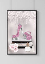 Load image into Gallery viewer, Glamorous Bedroom Glitter Print
