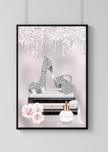 Load image into Gallery viewer, Glamorous Bedroom Glitter Print
